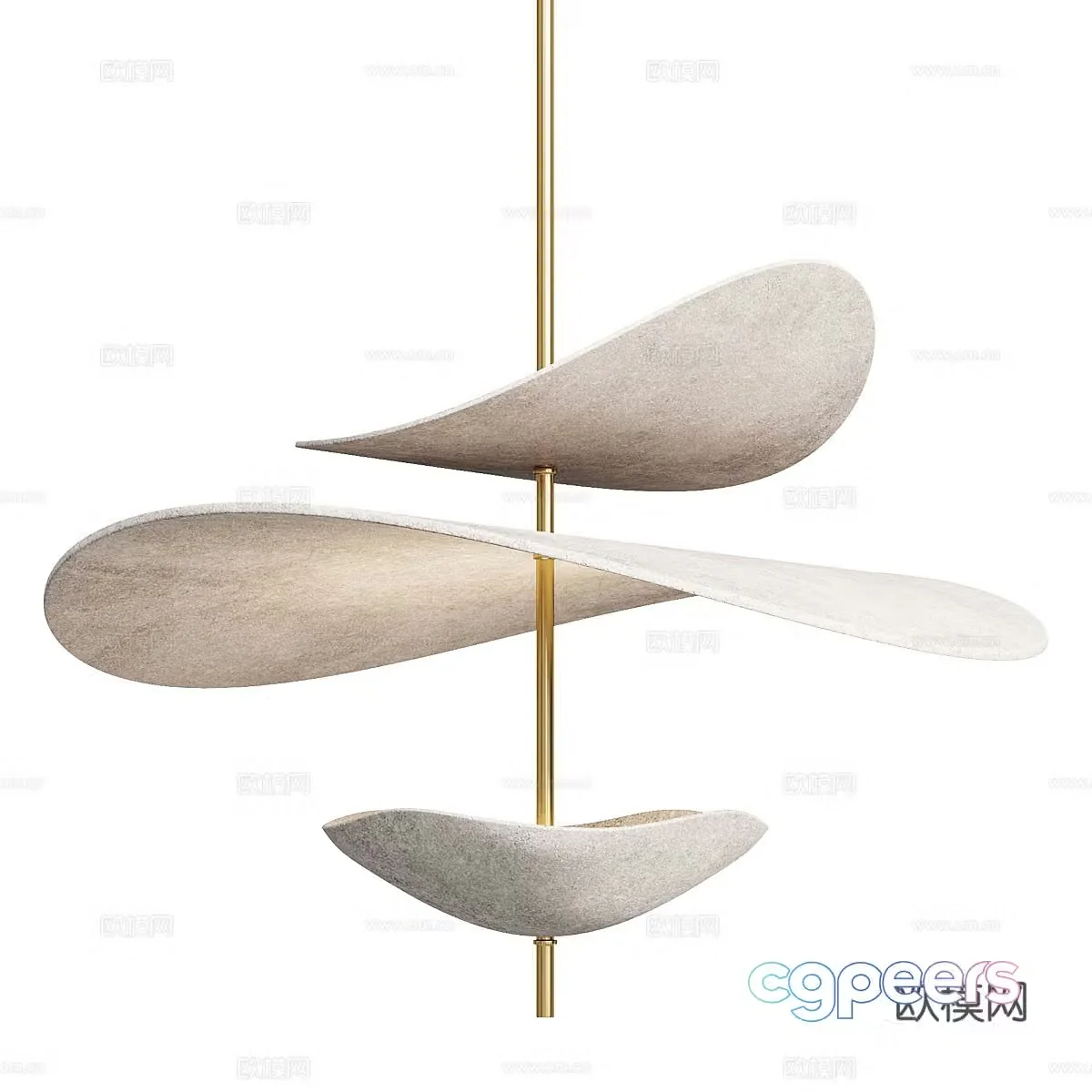 New Chinese Antigone chandelier 3d model