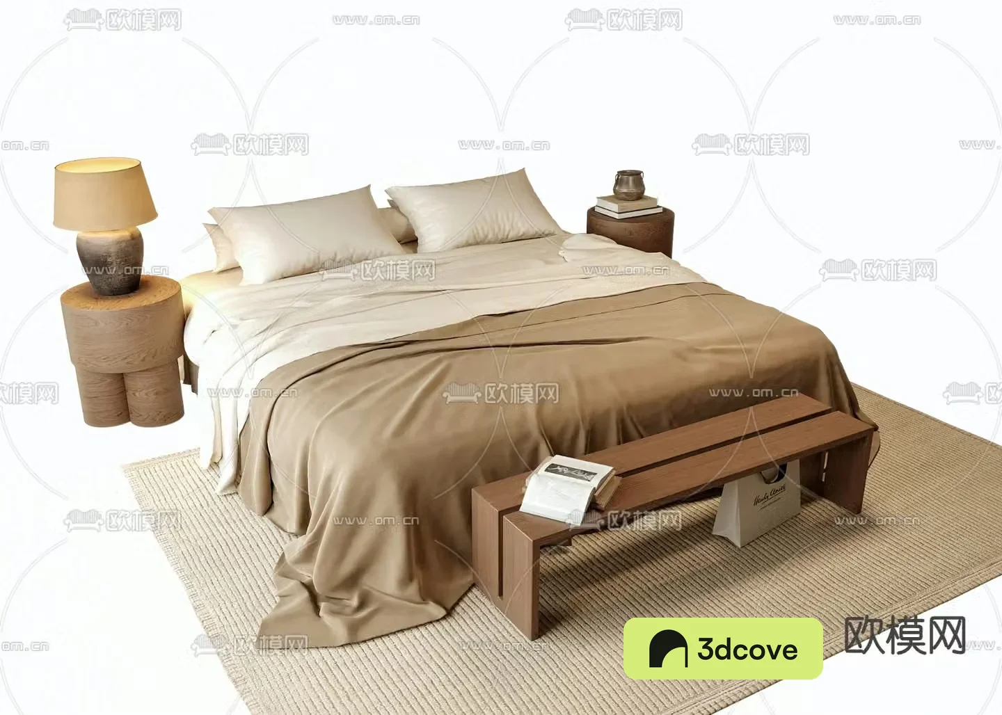 Medieval style double bed