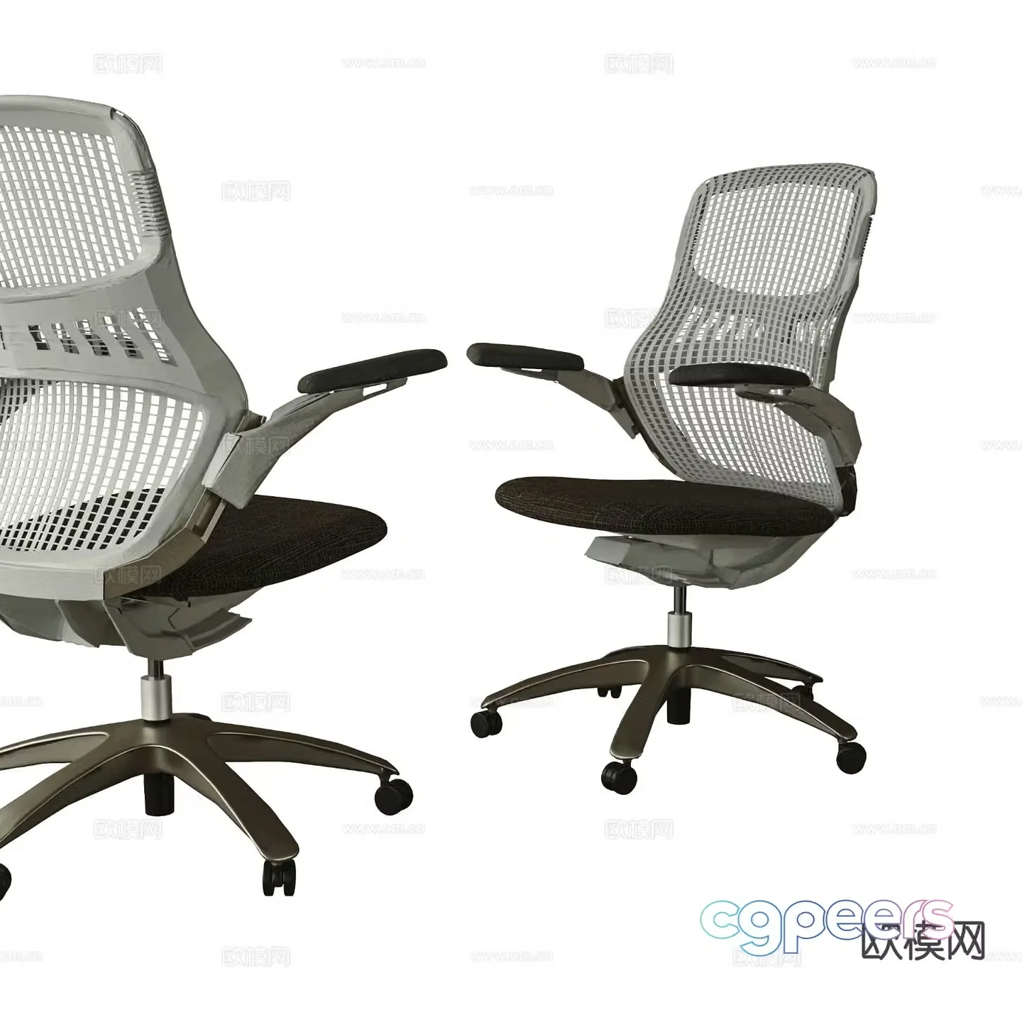 Modern office chair shift chair staff chair 3d model