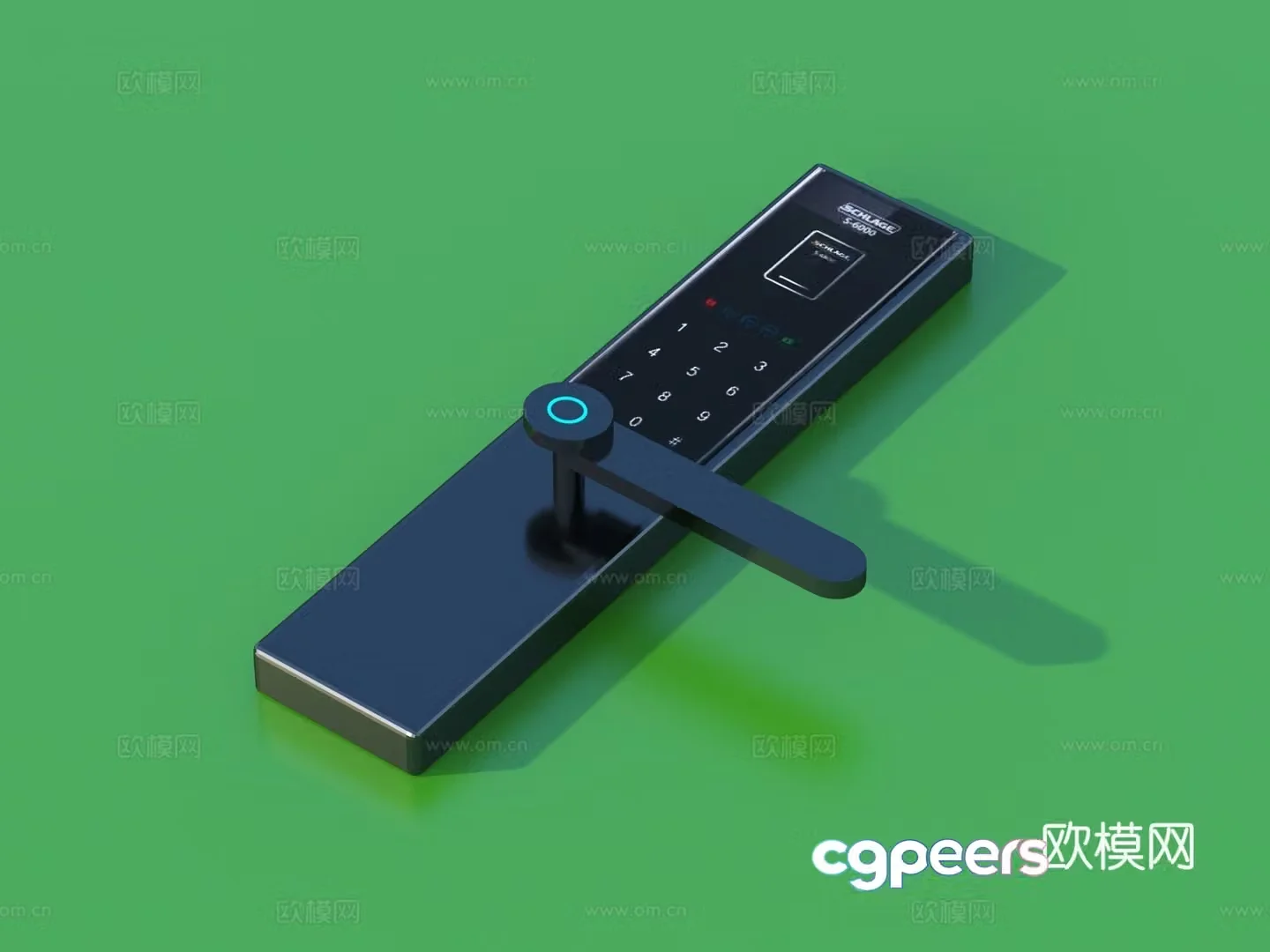 Smart lock Fingerprint lock Password lock 3d model