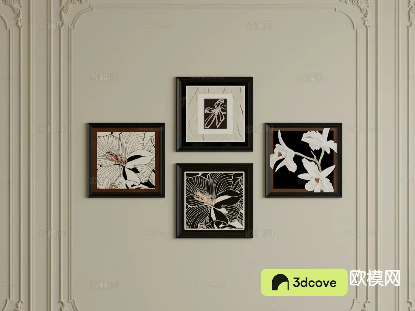 Medieval style decorative painting retro hanging painting
