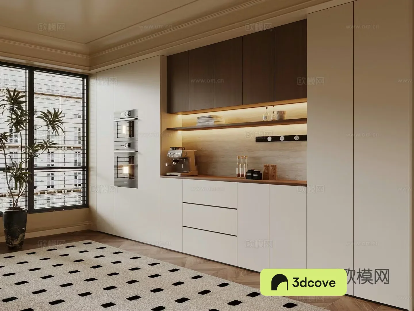 Modern wine cabinet sideboard