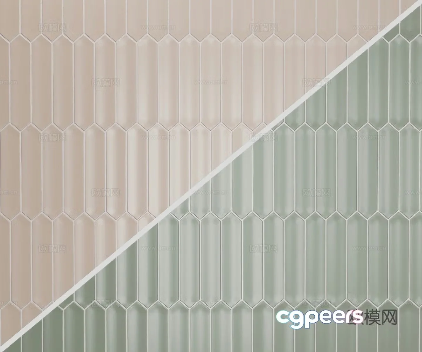 Modern model wall tiles 3d model