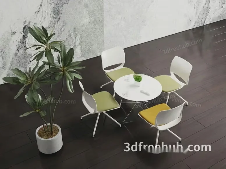 Modern Dining Room 3D Model – 18548 – VRAY Render