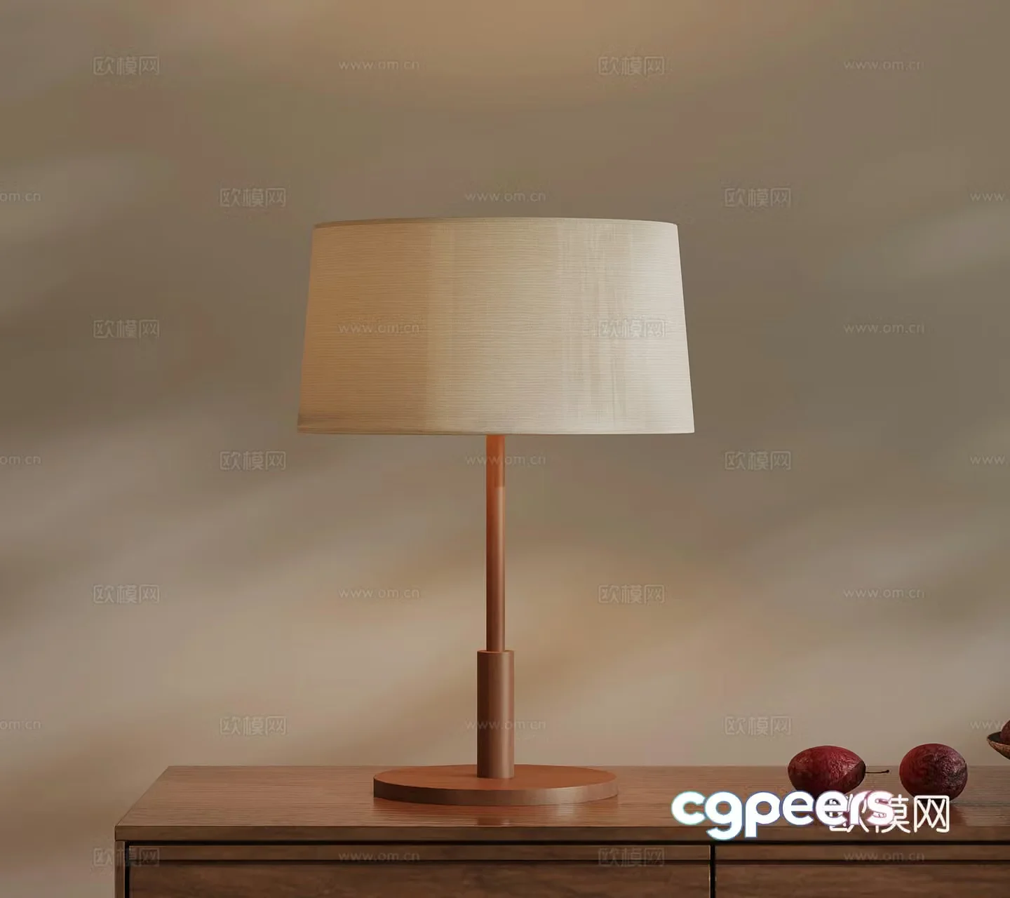 Table lamp Middle-aged style table lamp 3D model