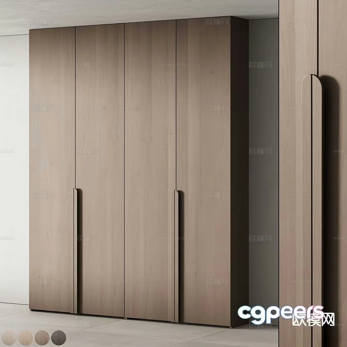 Modern wardrobe 3d model
