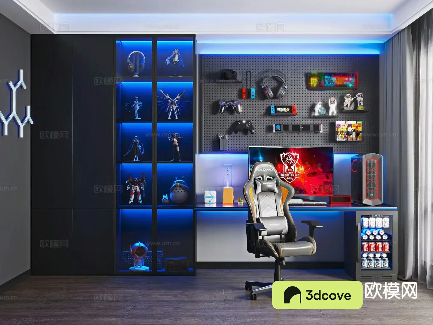 Modern eSports room computer room