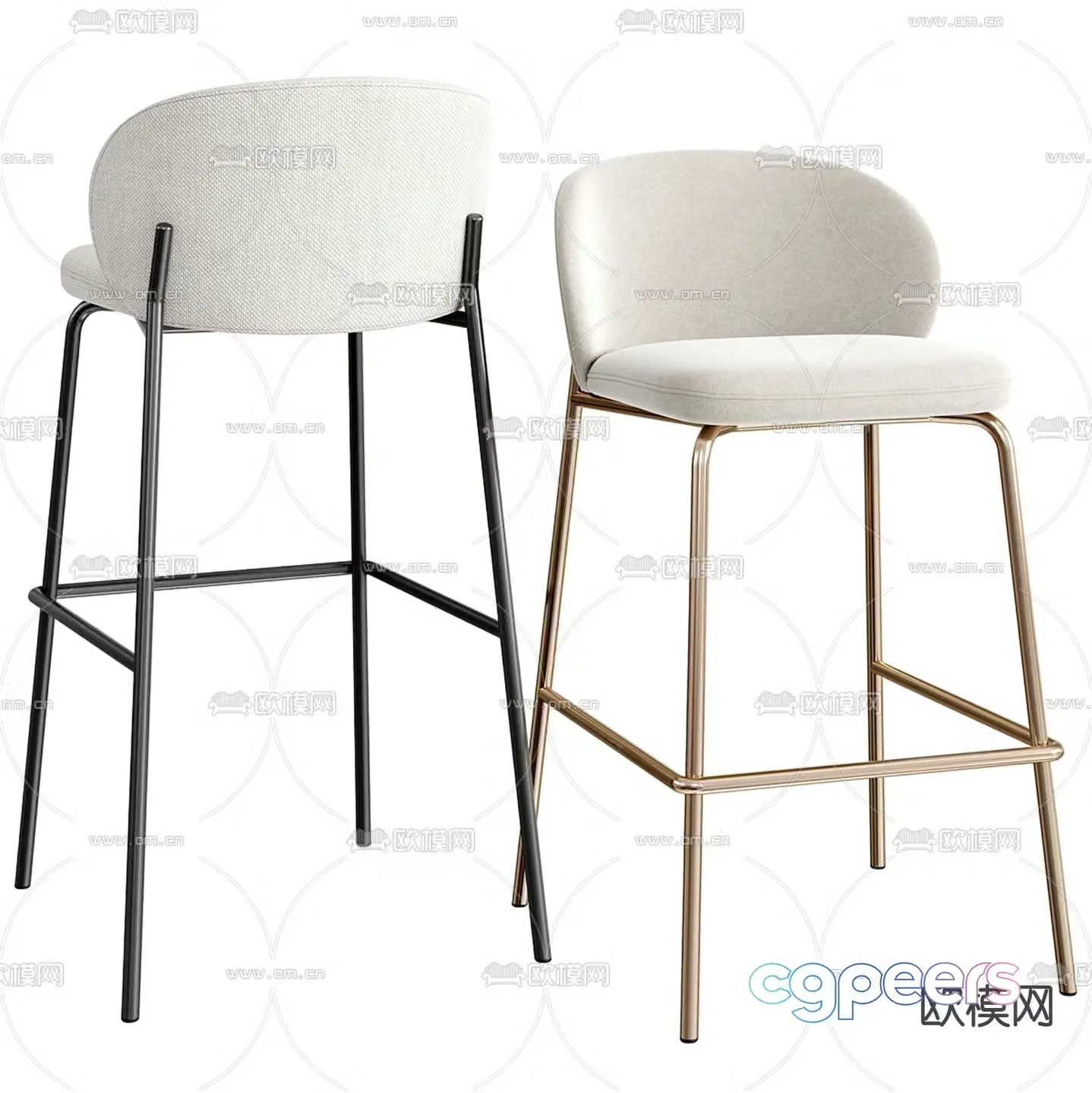 BoConcept modern bar stool bar stool high stool 3d model