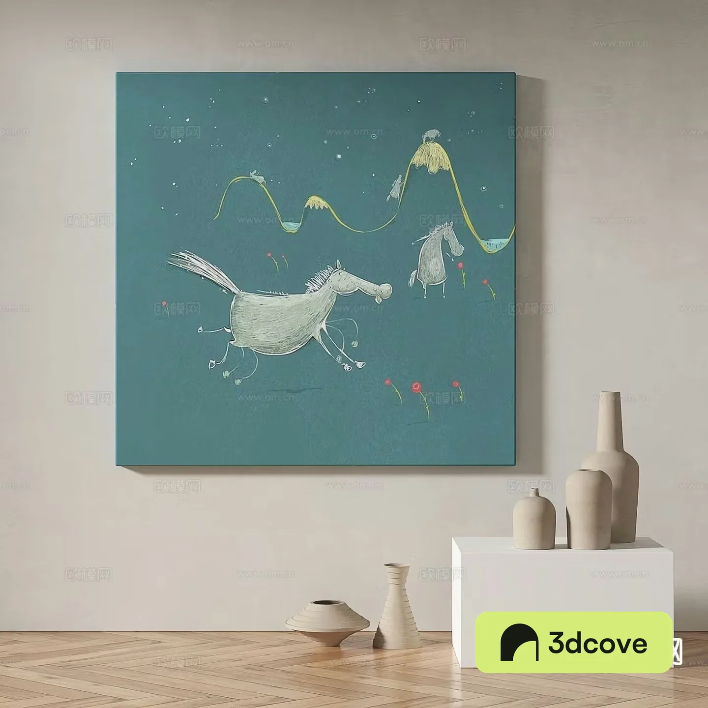 Modern art painting decorative painting