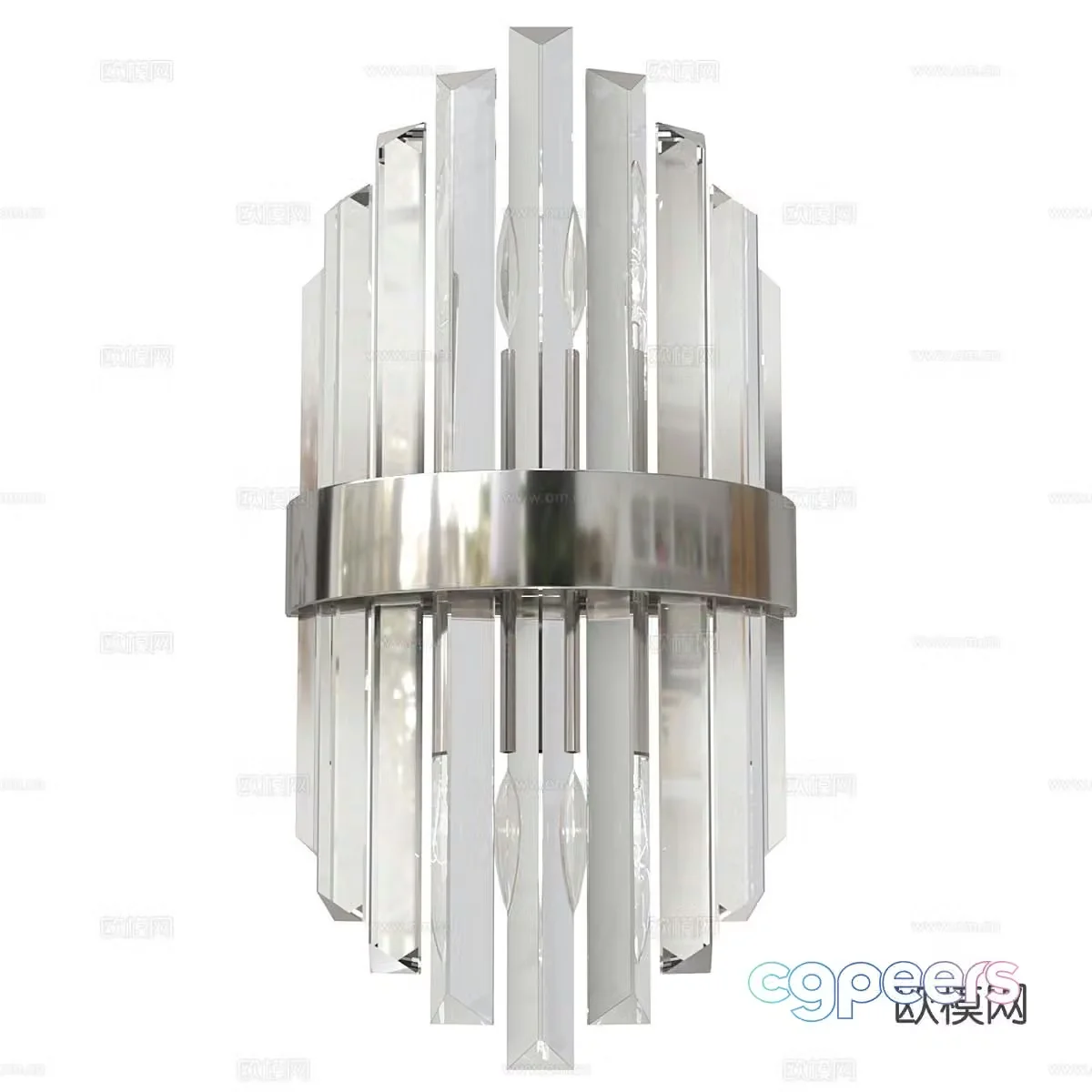 Glass wall light 3d model