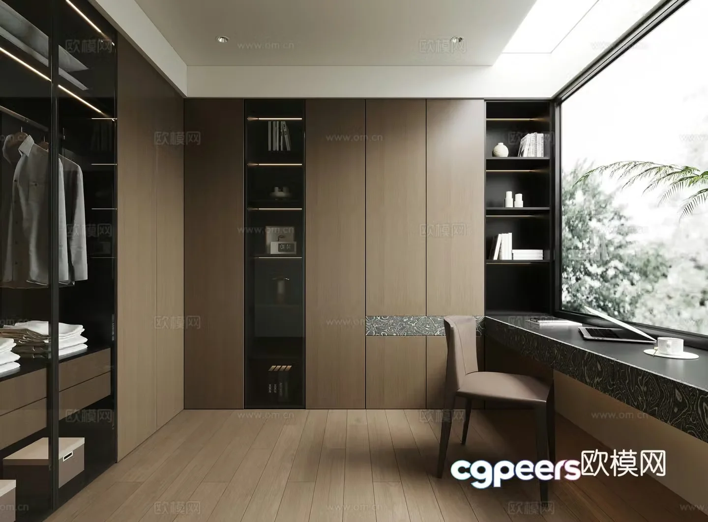 Modern Italian cloakroom wardrobe 3d model