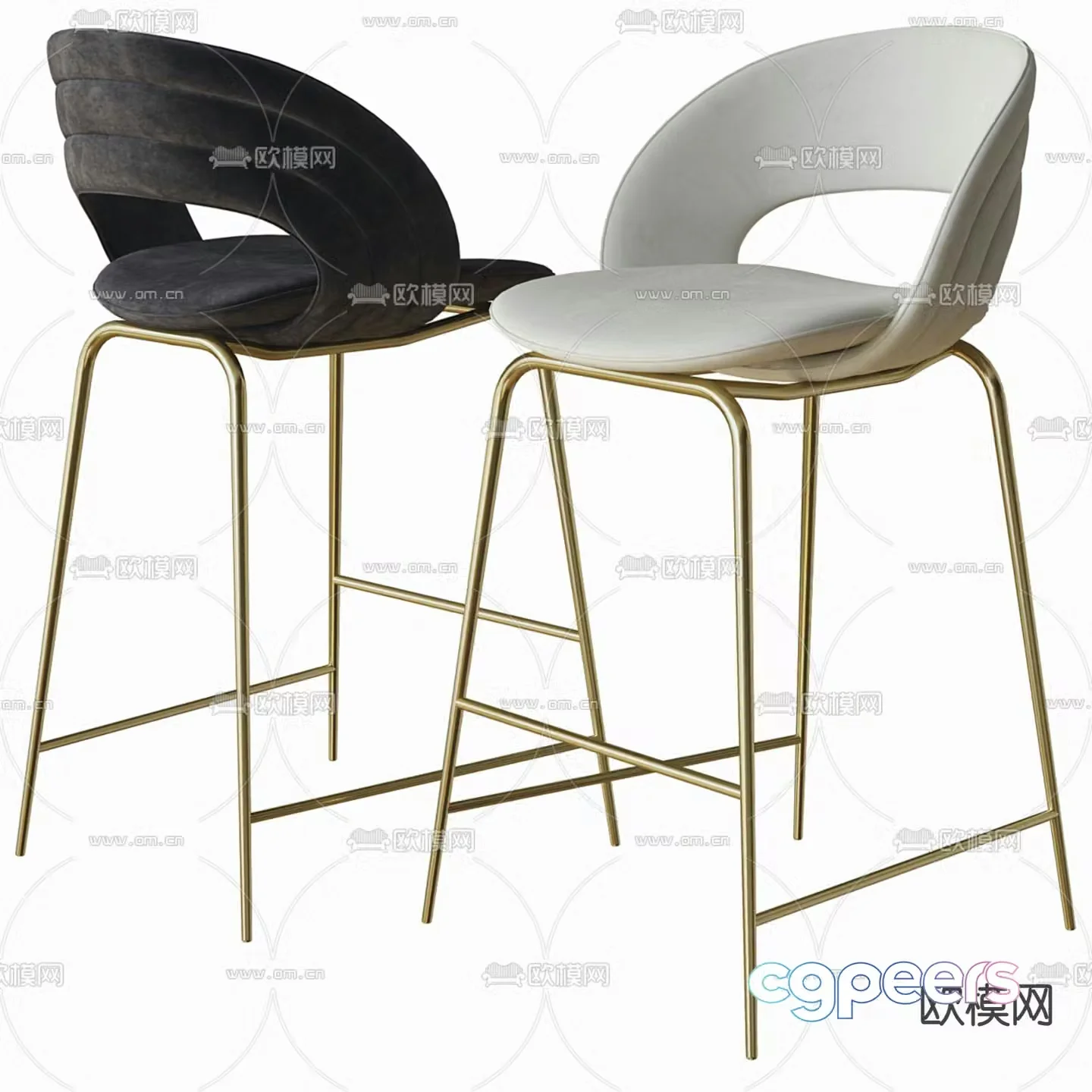bar stool bar stool high stool 3d model