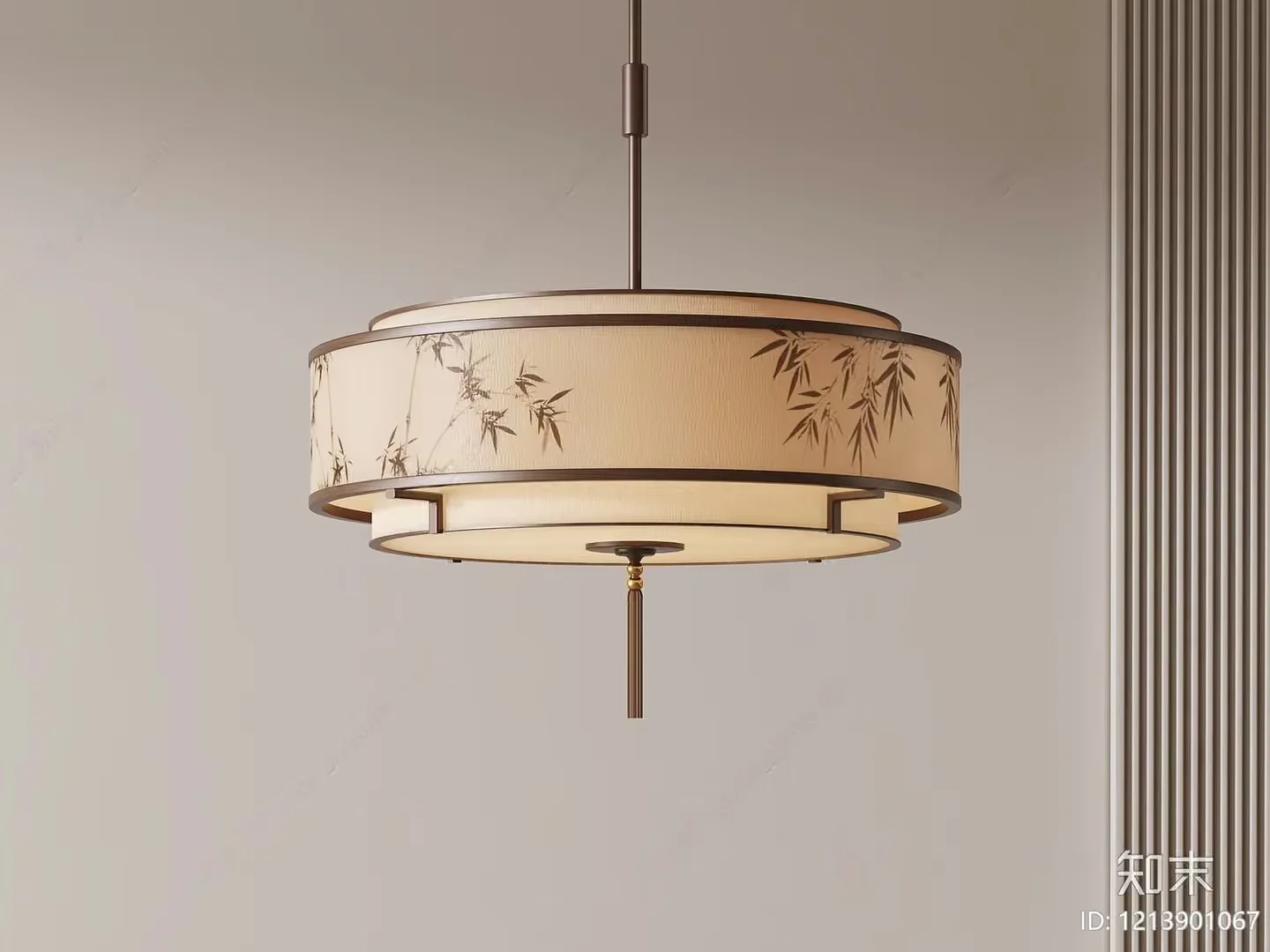 Gold Light Fixture 3D Model – 6304 – VRAY Render