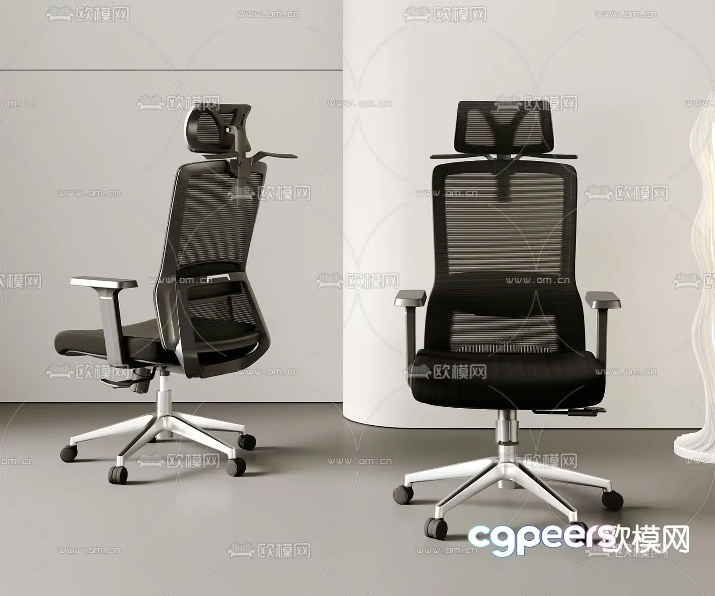 Office chair staff chair conference chair 3d model