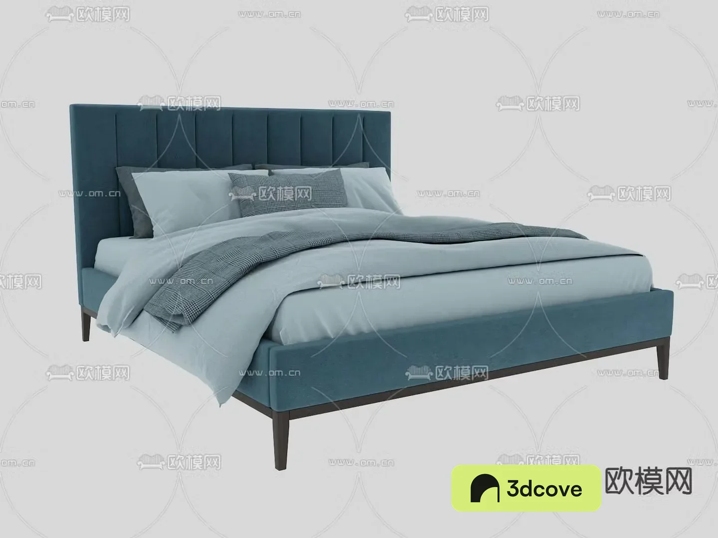 Fabric double bed