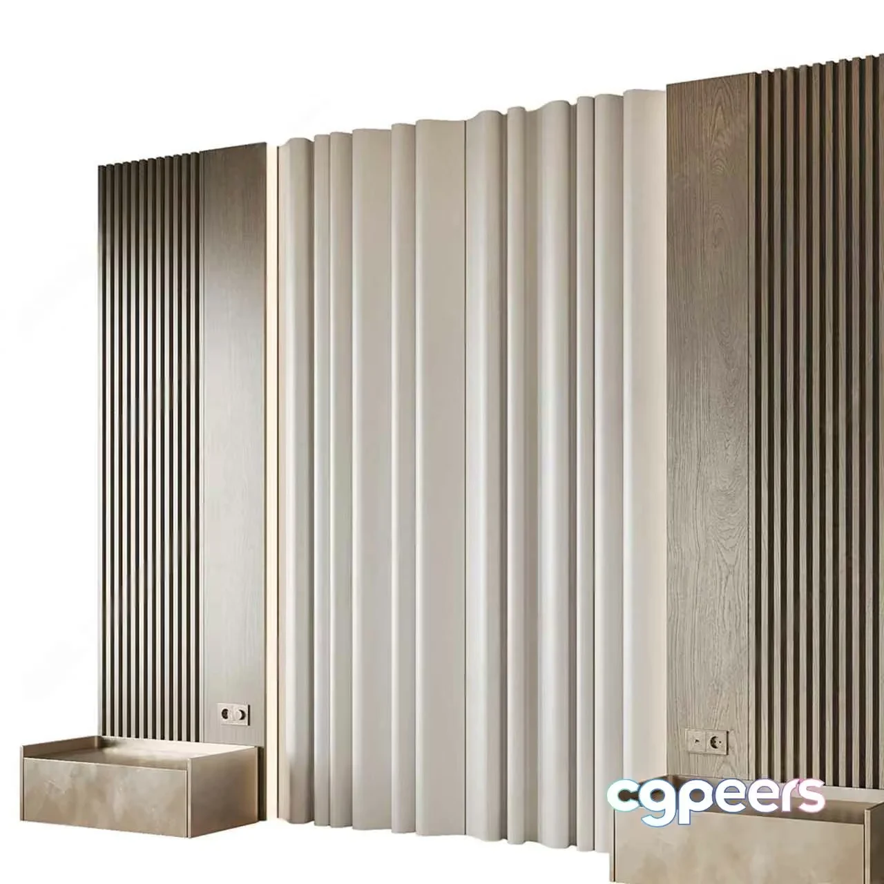 Modern Room Divider 3D Model – 22063 – CORONA Render