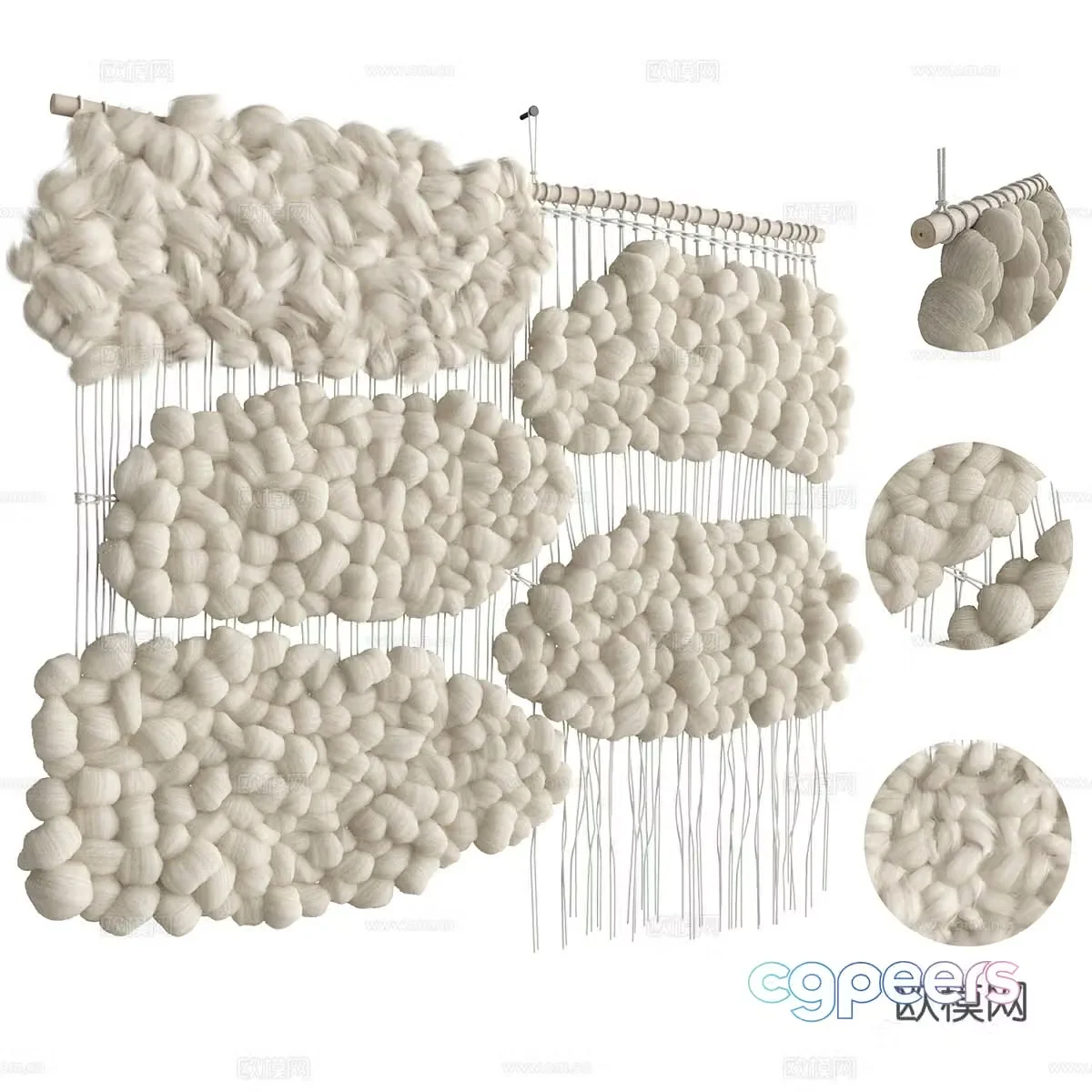 Wasabi Helen Loom Tapestry 3D Model
