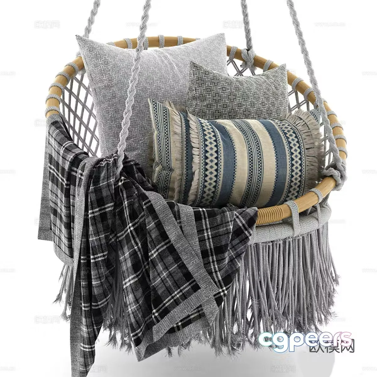 3d model of hanging chair