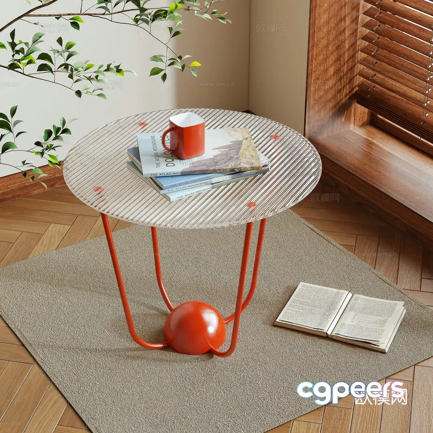 Modern coffee table 3d model