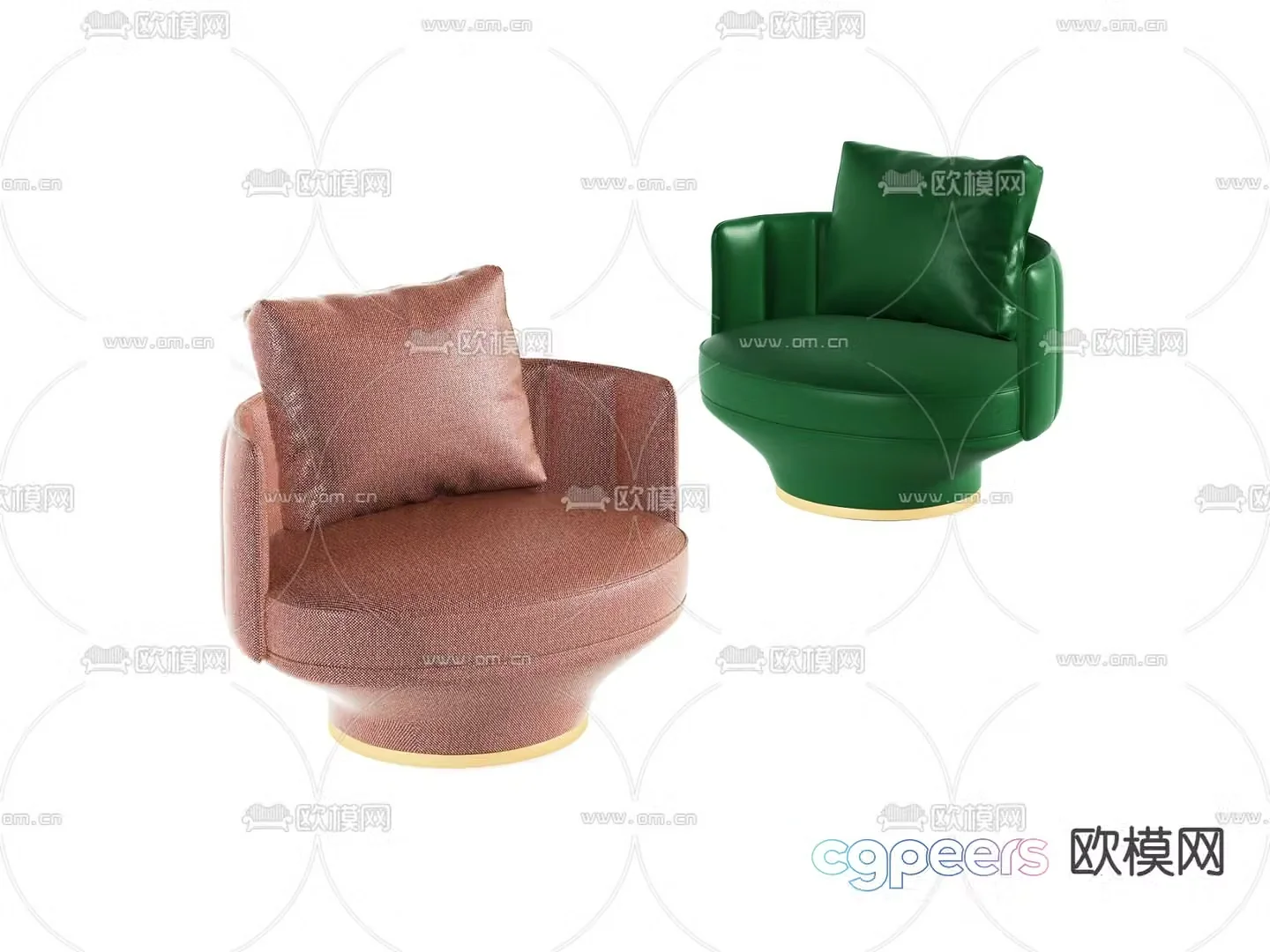 Modern casual sofa 3d model
