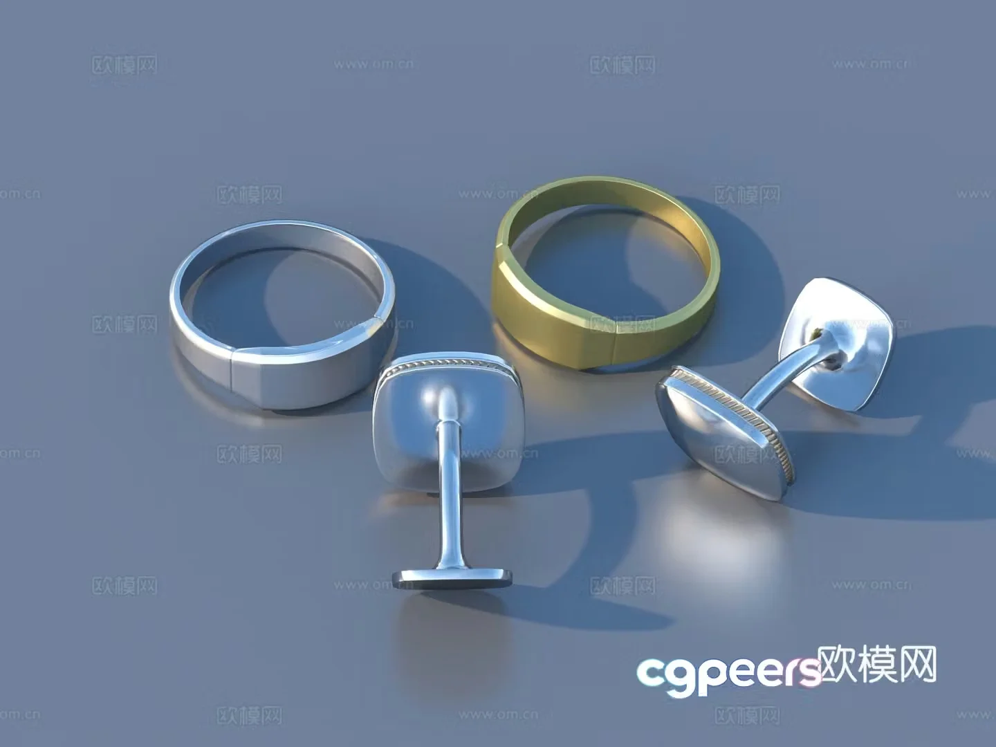 Ring Gold Ring Silver Ring Jewelry 3d Model