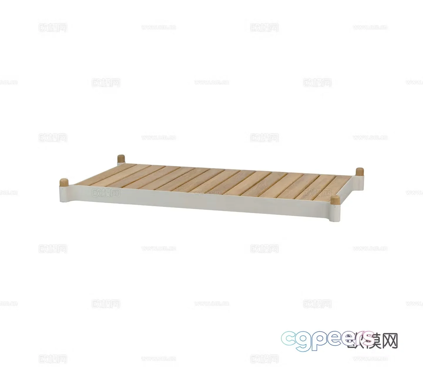 Modern Wasabi simple plate tray Teak fruit tray Swimming pool sea floating fruit tray combination 3D model