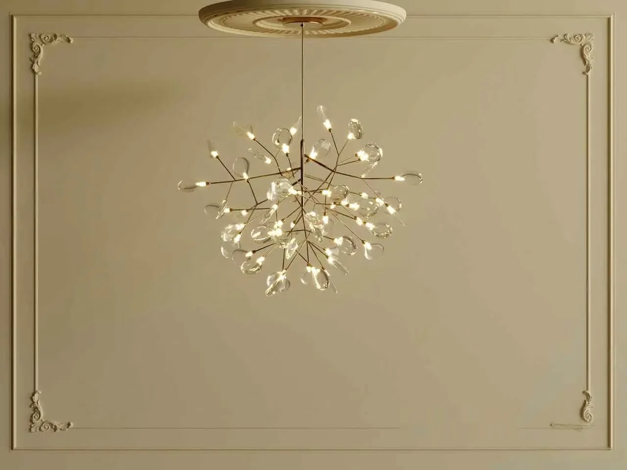 Gold Light Fixture 3D Model – 22061 – CORONA Render