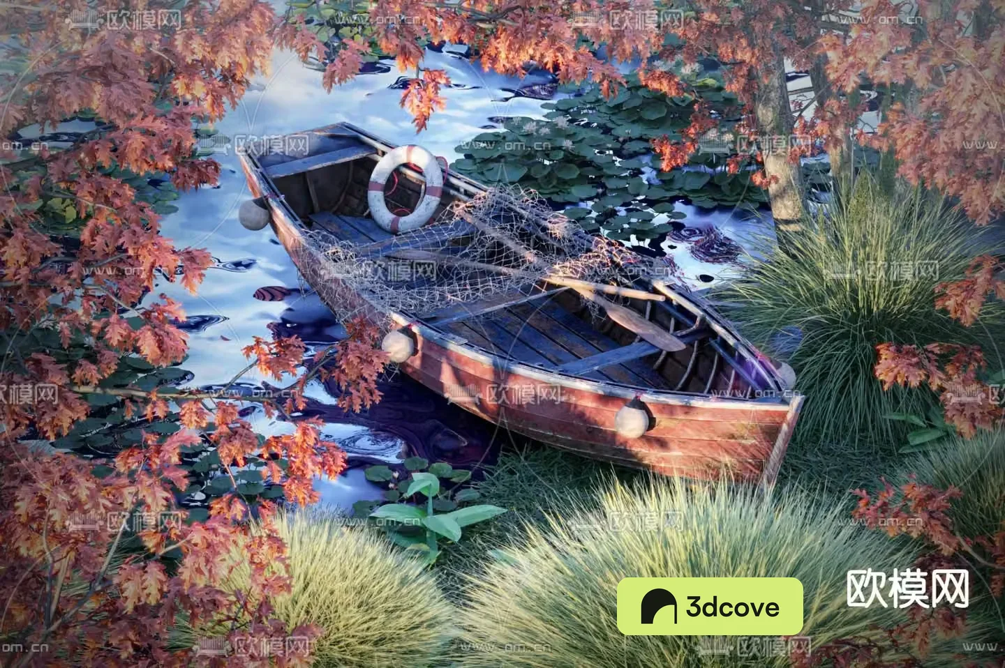 Riverbank landscape