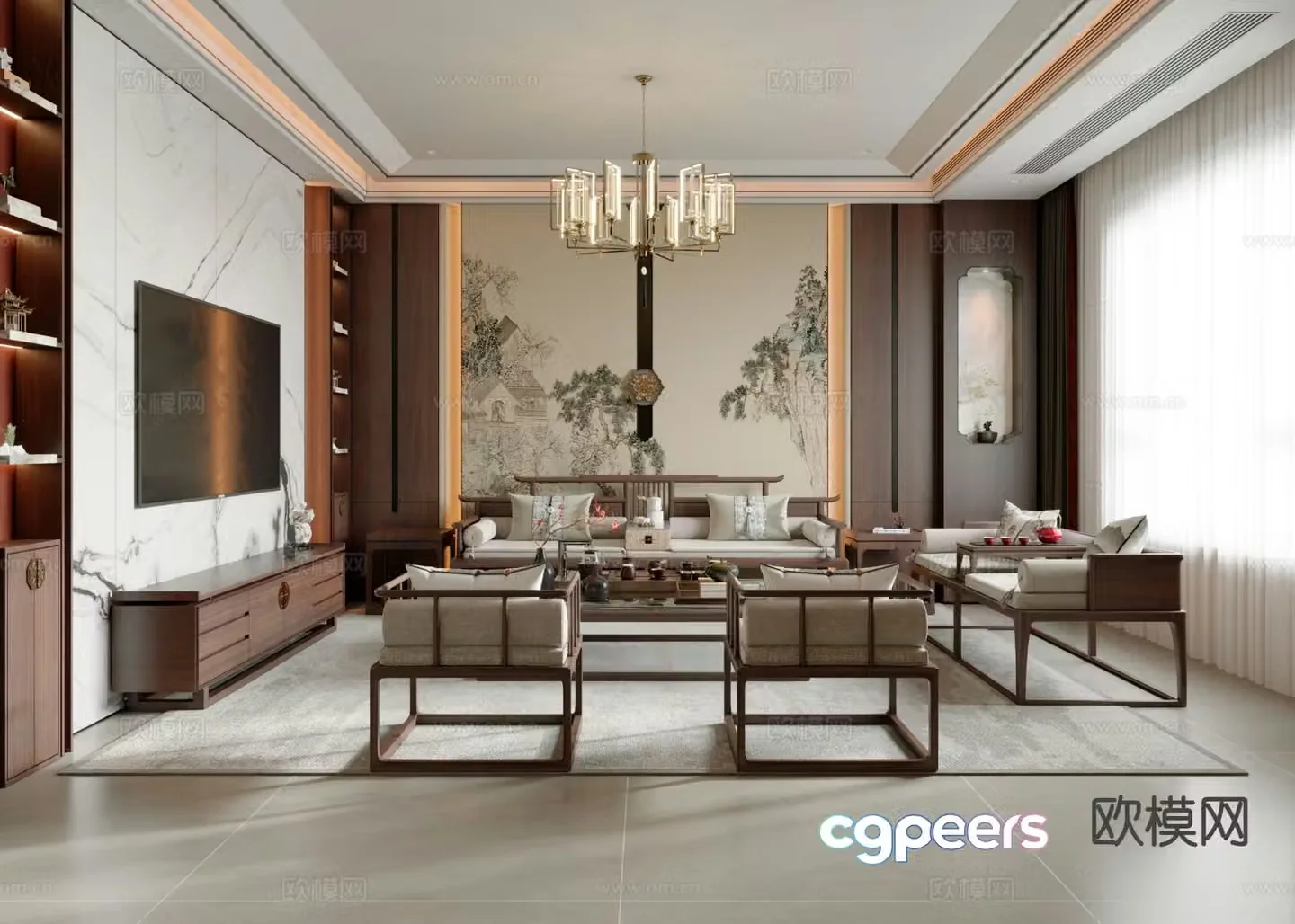 New Chinese restaurant 3D model