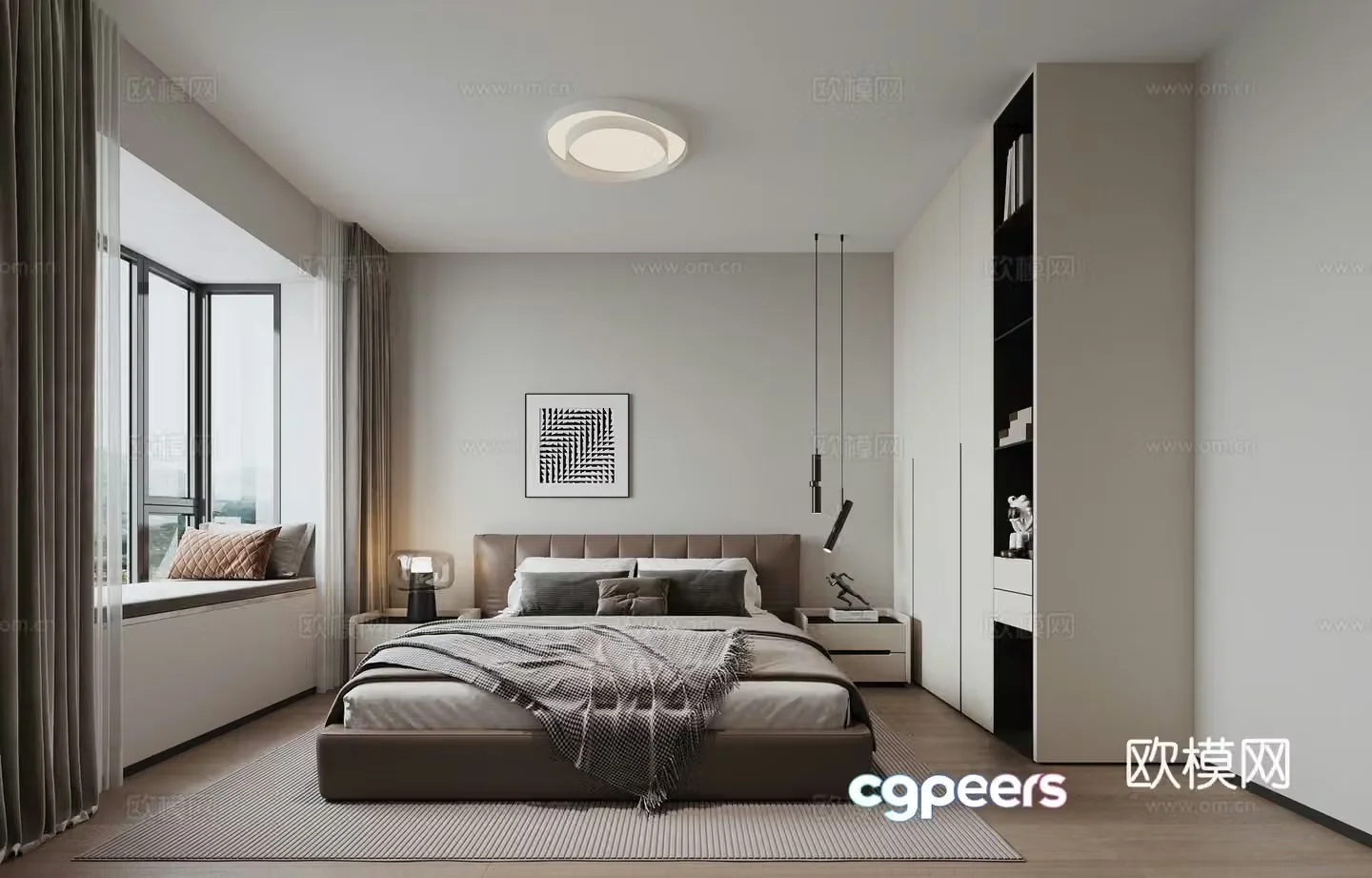 Modern bedroom 3d model