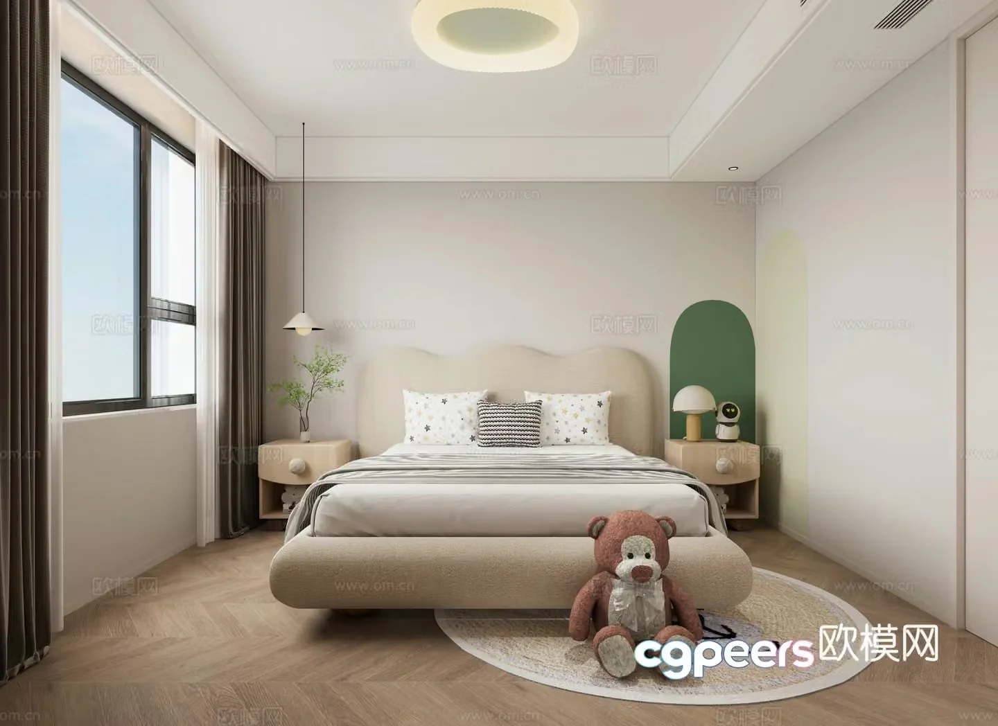 Modern bedroom 3d model