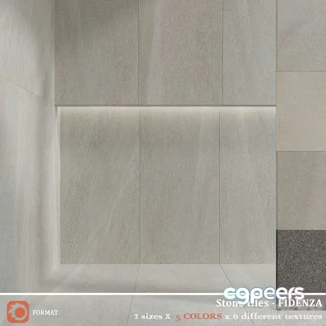 3ds Max Free – FIDENZA graphite gray silver tan sand