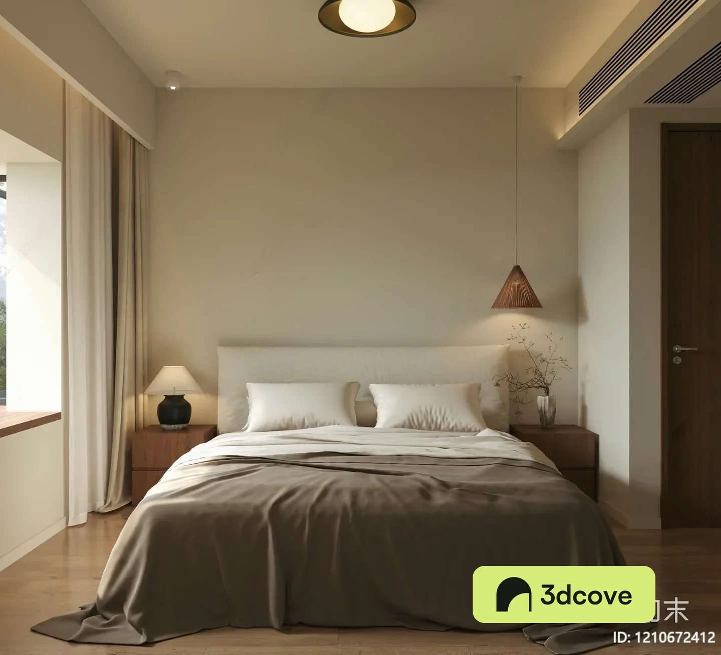 A Beige Bed