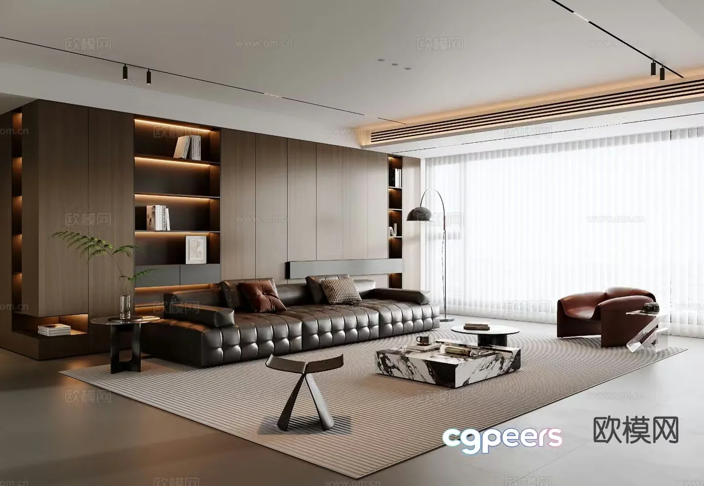 Italian living room 3d model