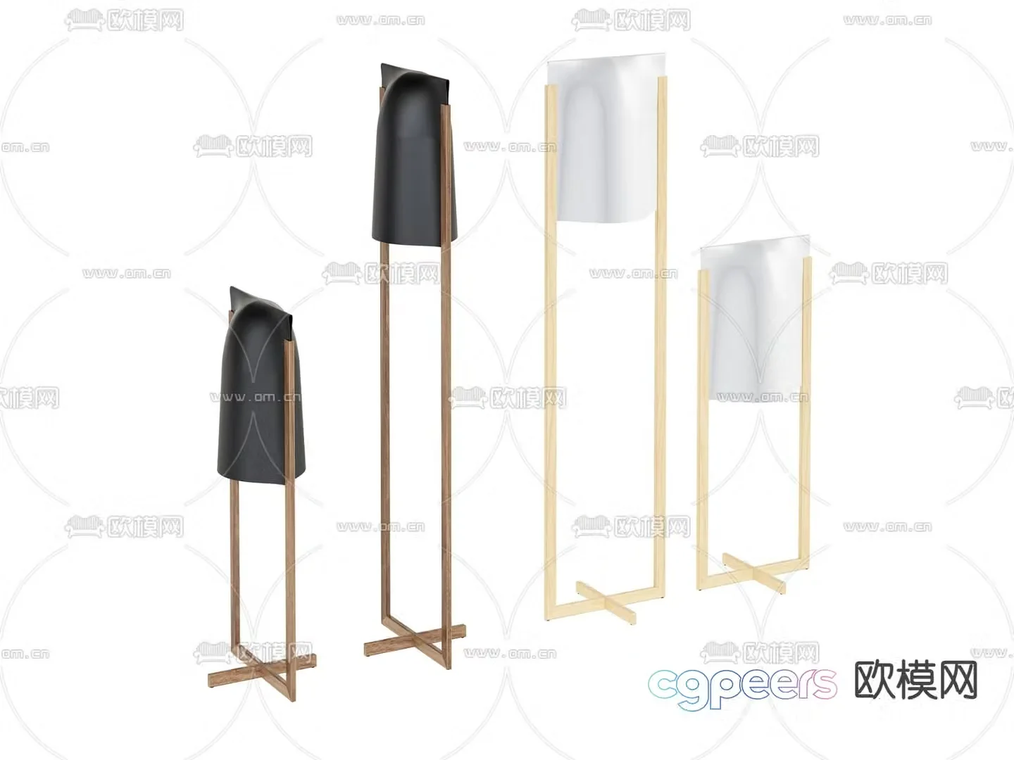 Modern floor lamp 3d model