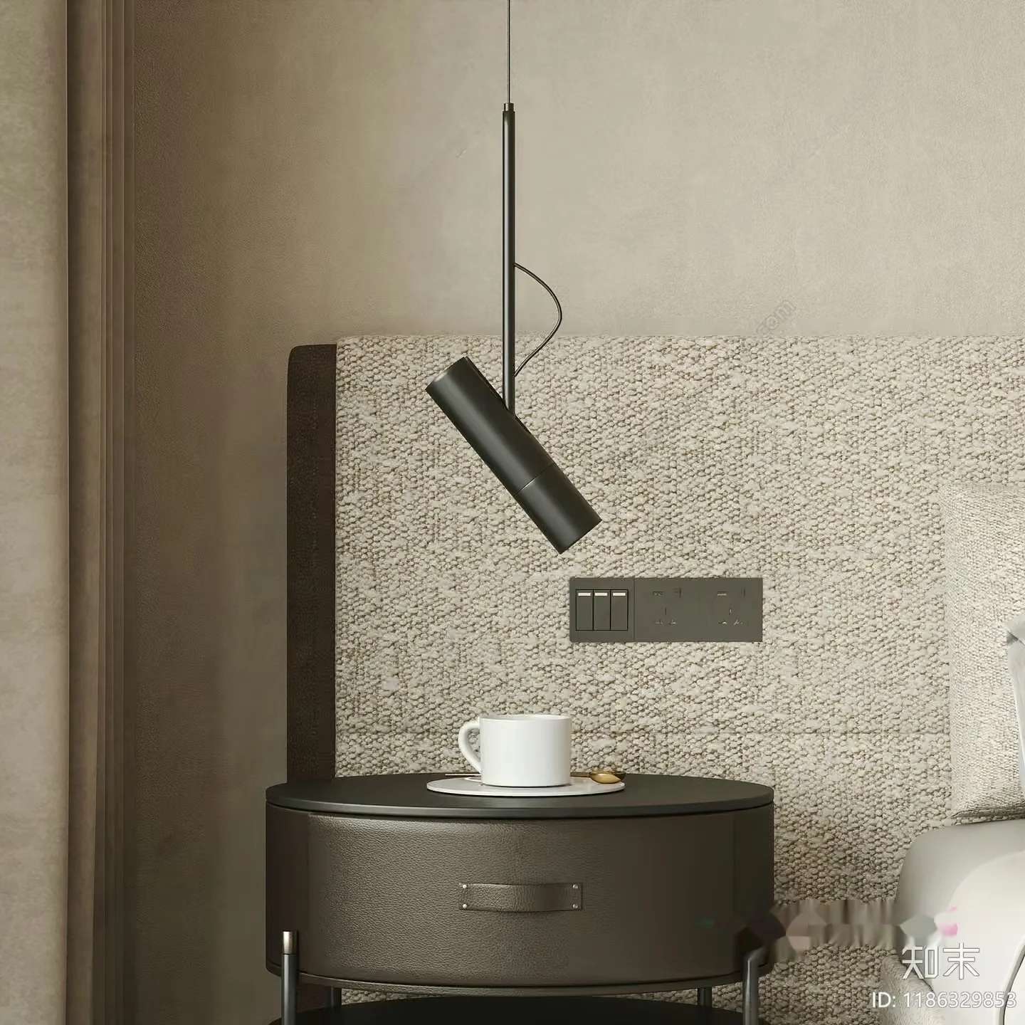 Modern Hanging Light Fixture 3D Model – 10050 – VRAY Render
