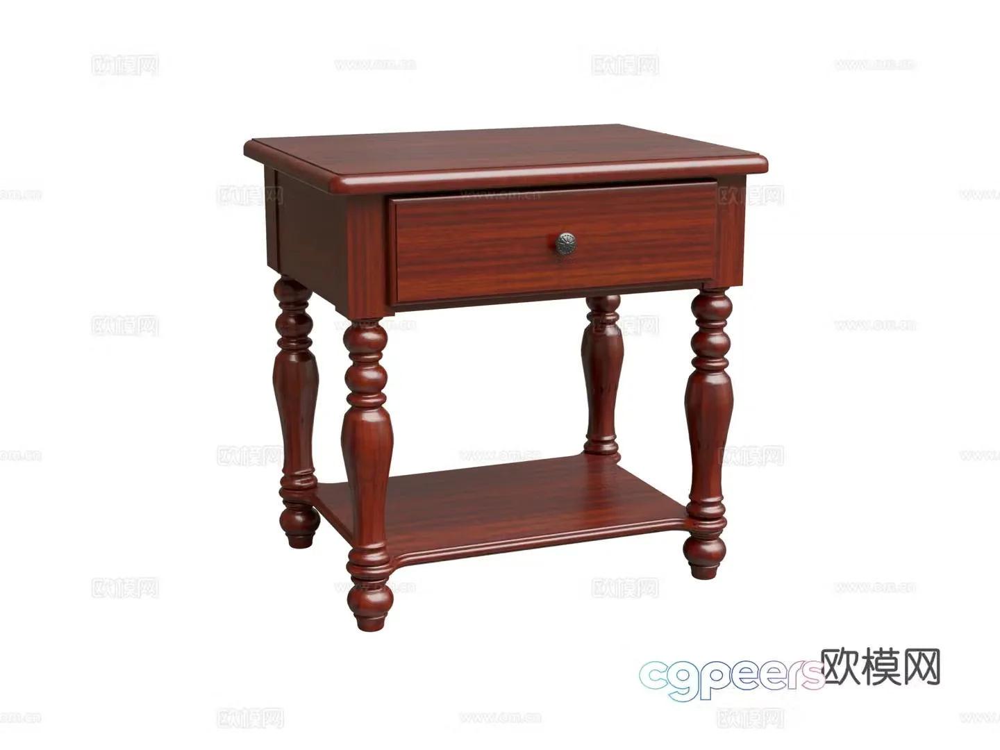 Art nightstand 3D model