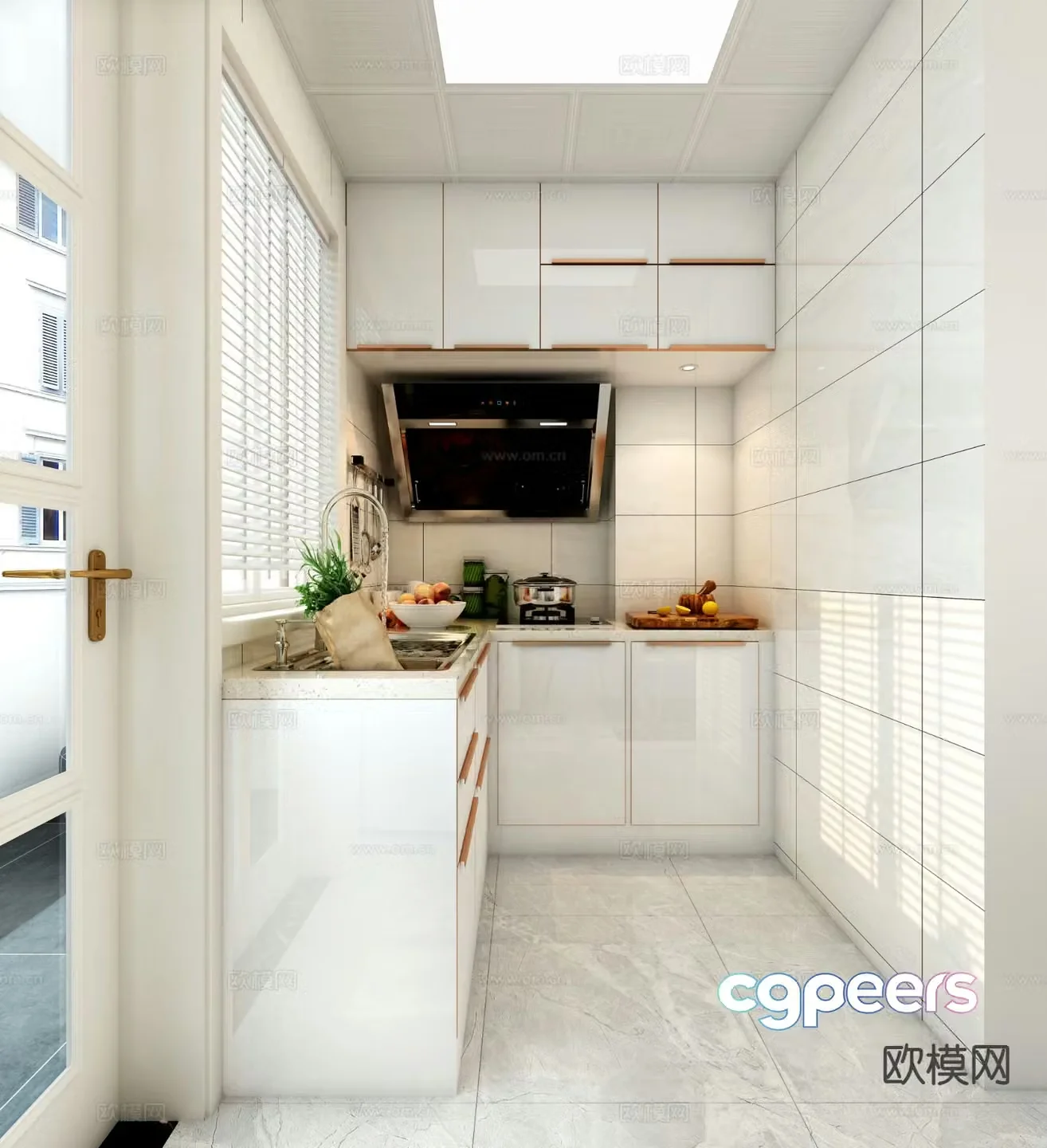 Nordic kitchen 3d model