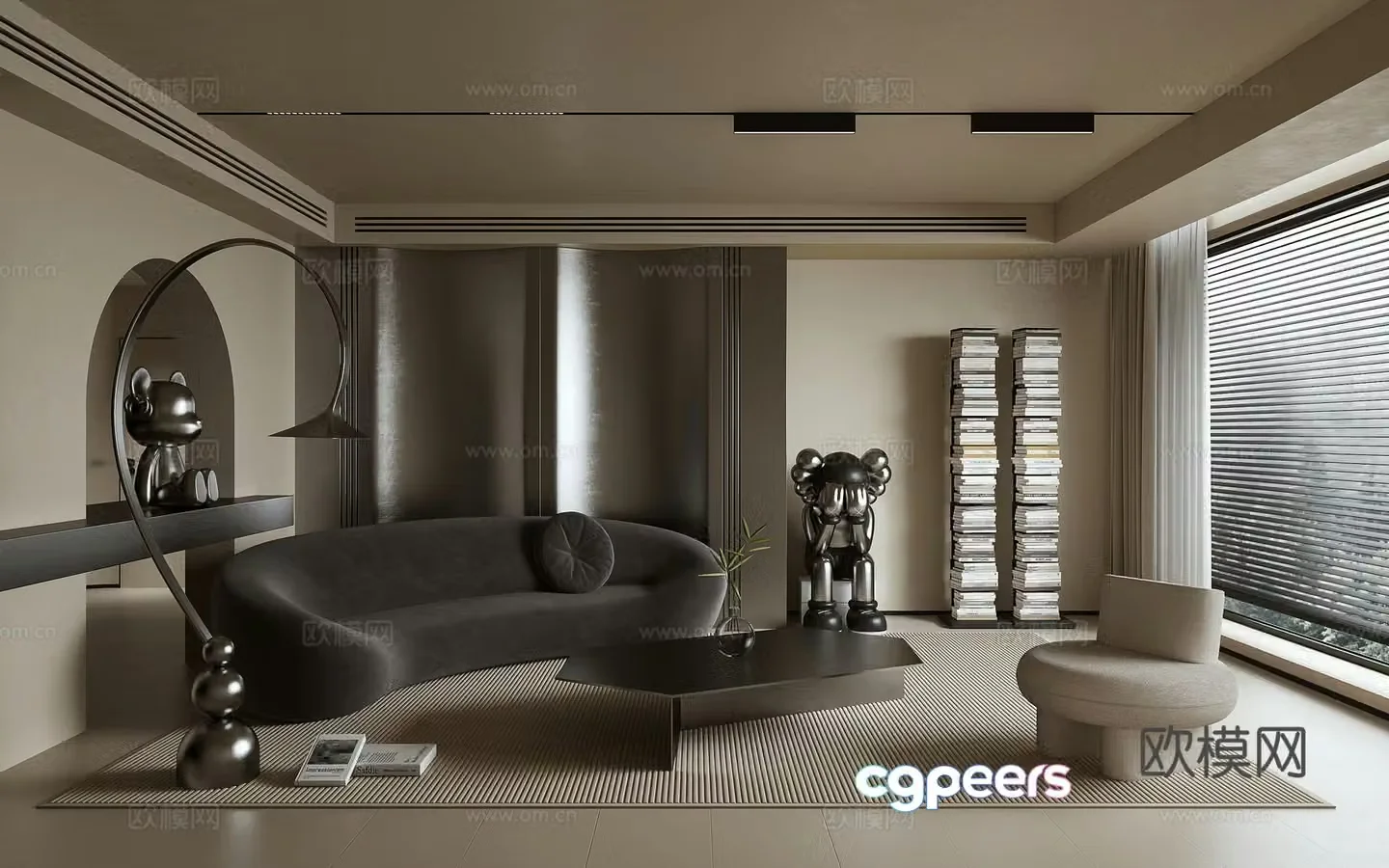 Modern living room 3d model