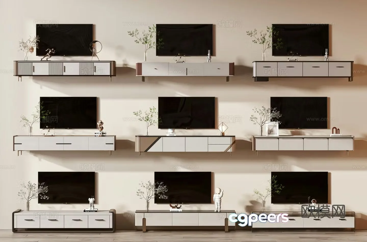Modern TV cabinet 3d model