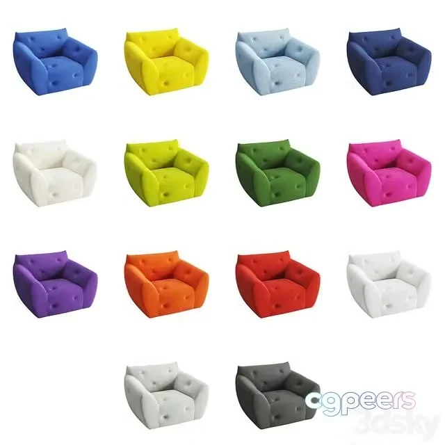 3ds Max Free – Informel Armchair Roche Bobois
