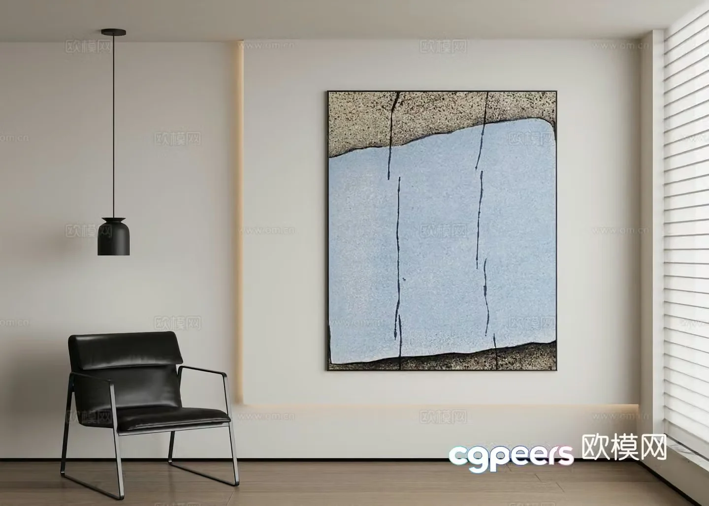 Modern decorative painting 3d model