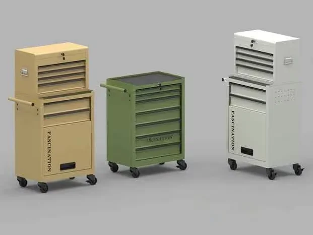 Small Rolling Tool Cabinets 3D Model – 167 – VRAY Render