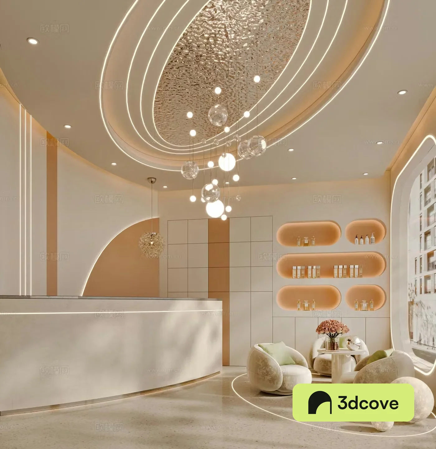 Modern beauty salon