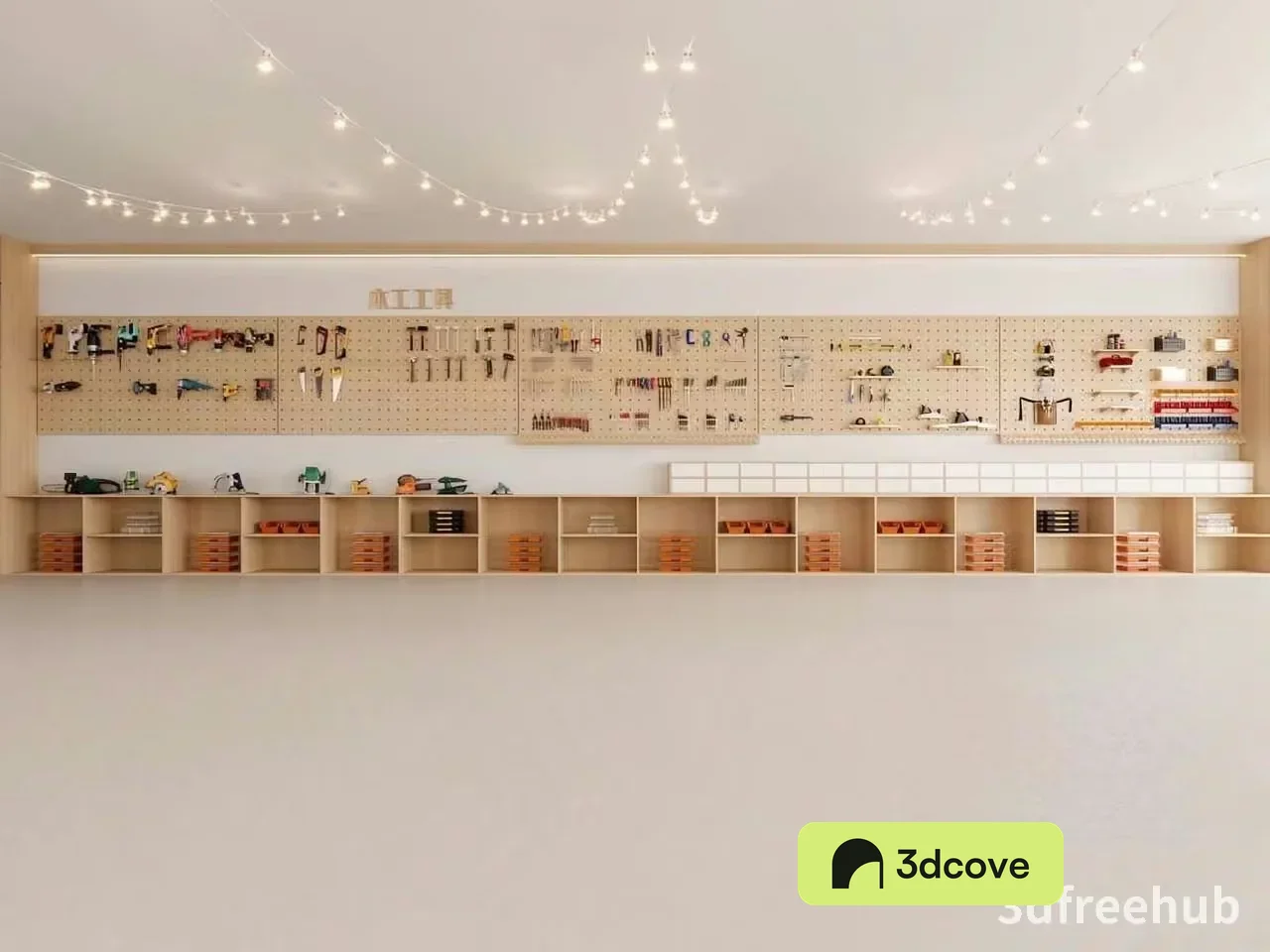 Wooden Shelving Unit