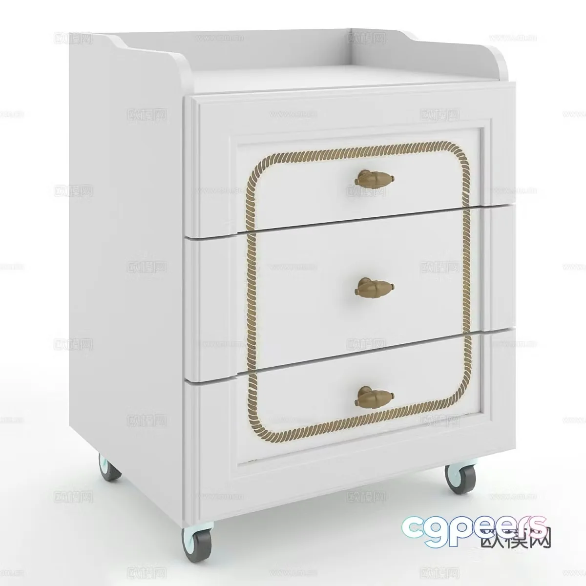 Bedside table 3d model