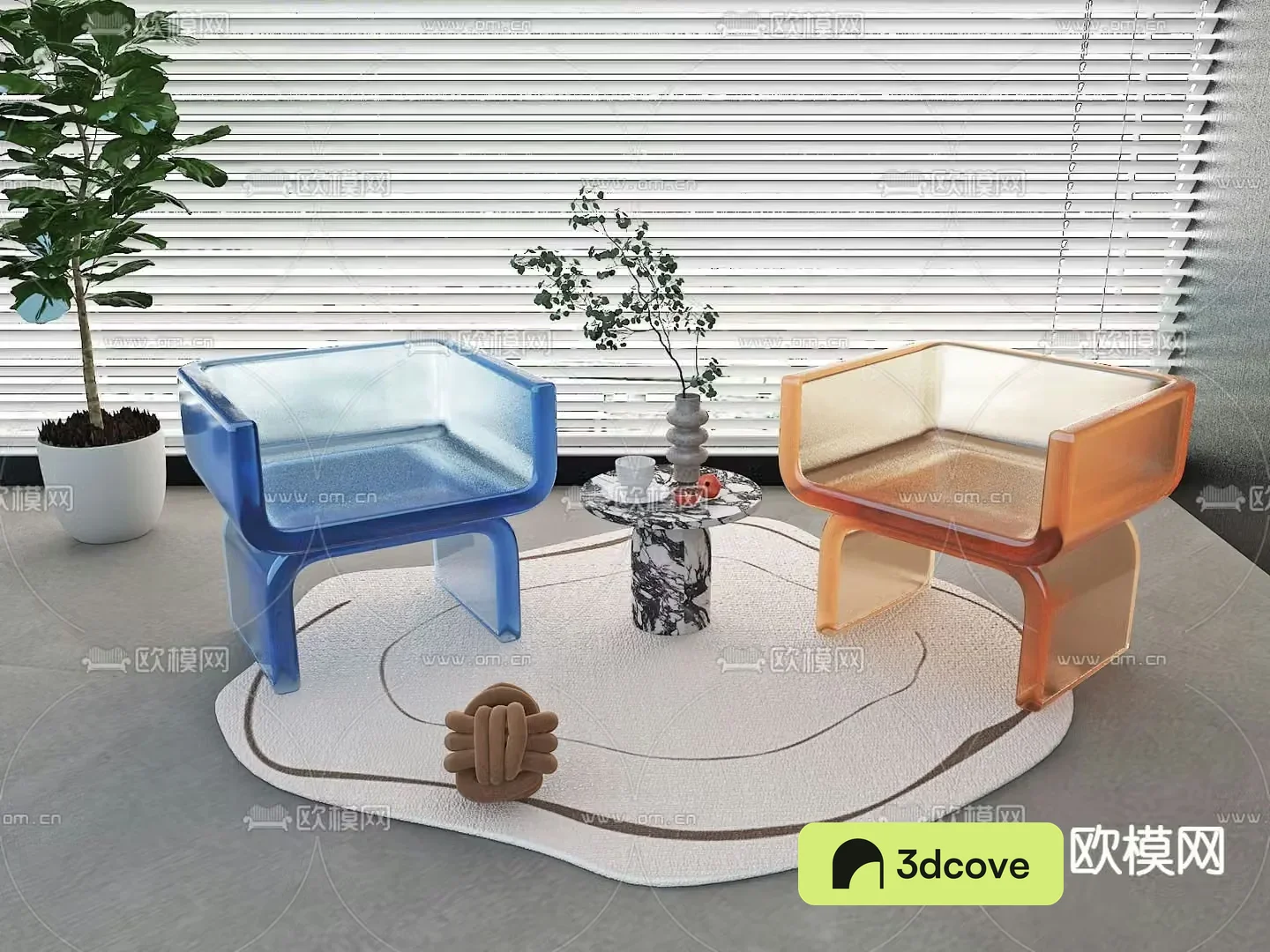 Acrylic chair leisure chair