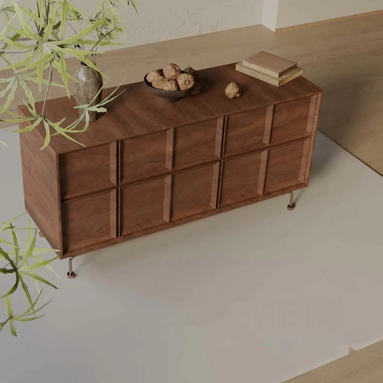 Mid-Century Modern Dresser 3D Model – 15891 – VRAY Render