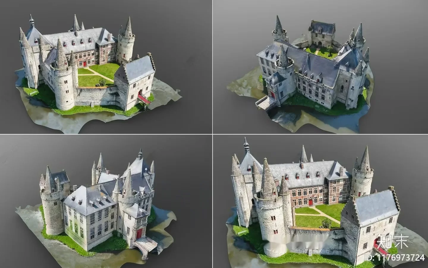 A Castle 3D Model – 10139 – VRAY Render