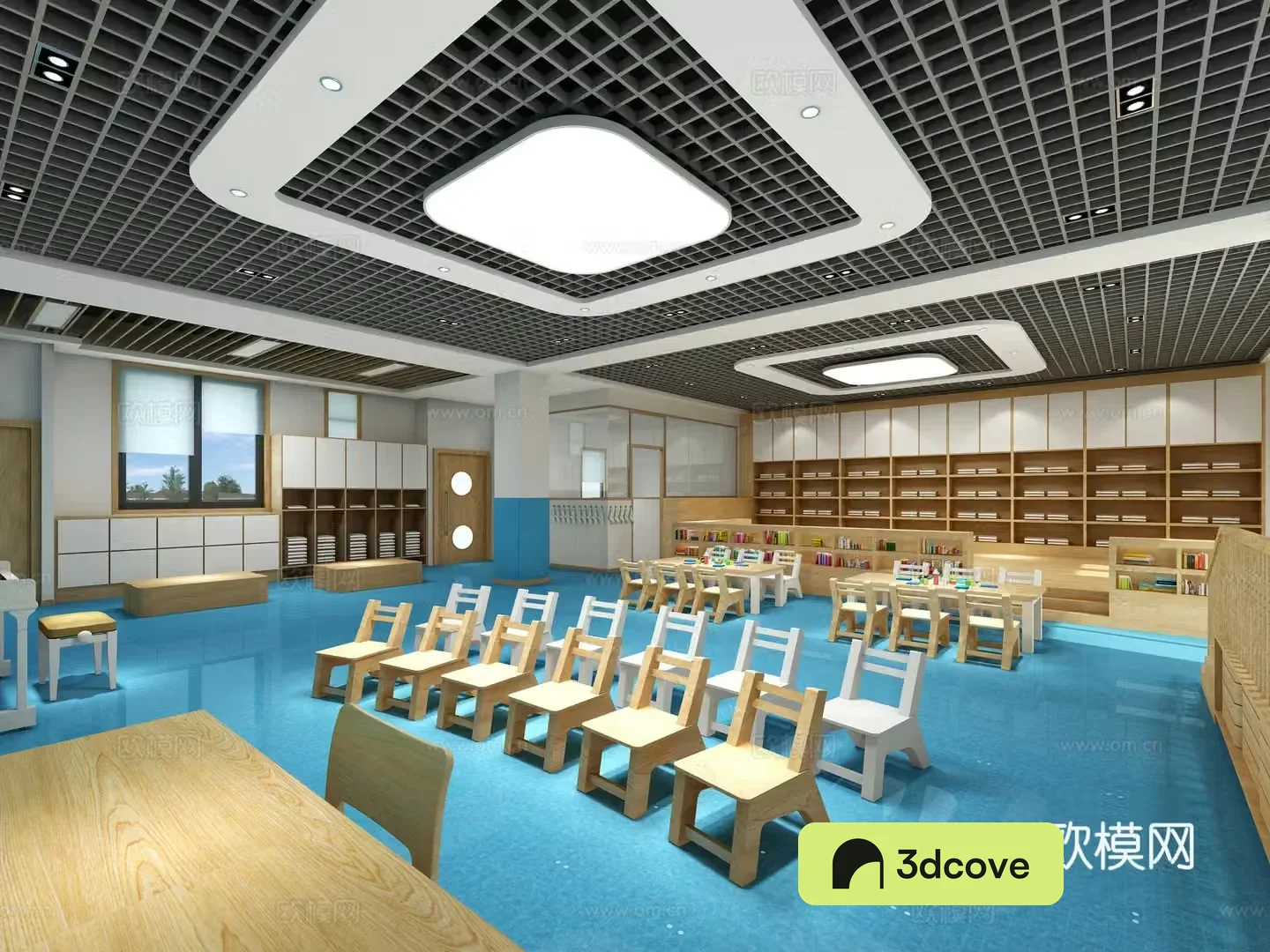 Modern training room kindergarten classroom